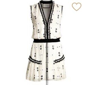 Alexis Isma Floral Beaded & Tulle Sleeveless Dress